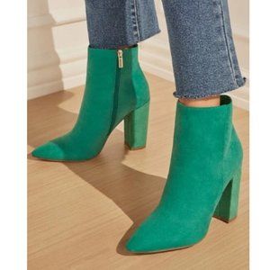 JustFab Women's Rosamund Block Heeled Bootie - 12